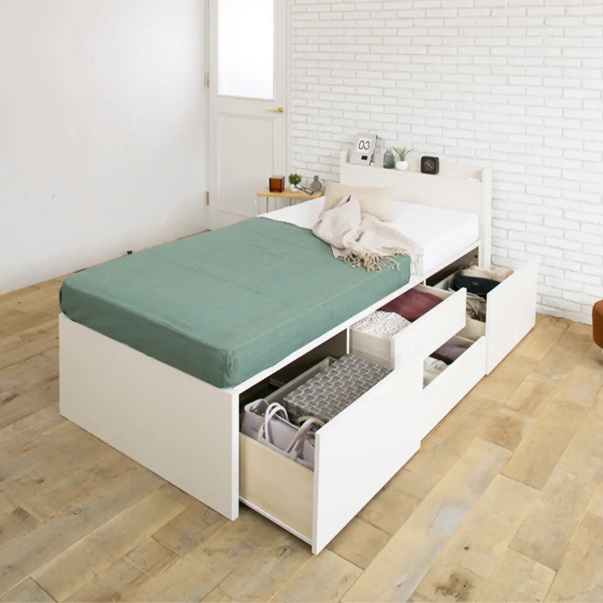 引き出し収納ベッド 画像3