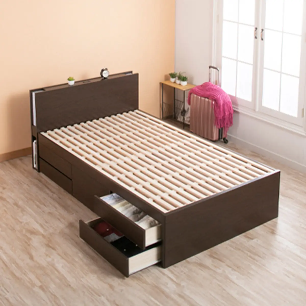 引き出し収納すのこベッド 画像1