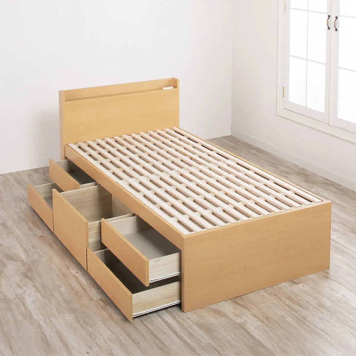 引き出し収納すのこベッド 画像2