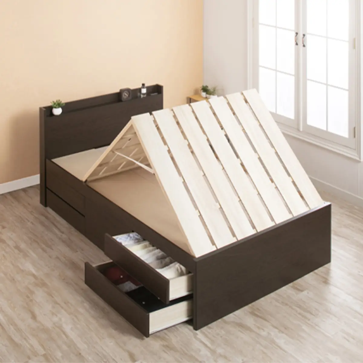 引き出し収納すのこベッド 画像3