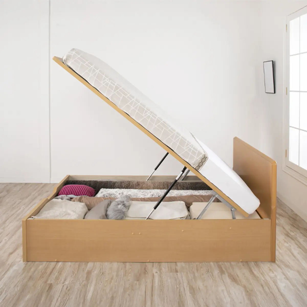 ガス圧式ベッド　縦開き 画像2