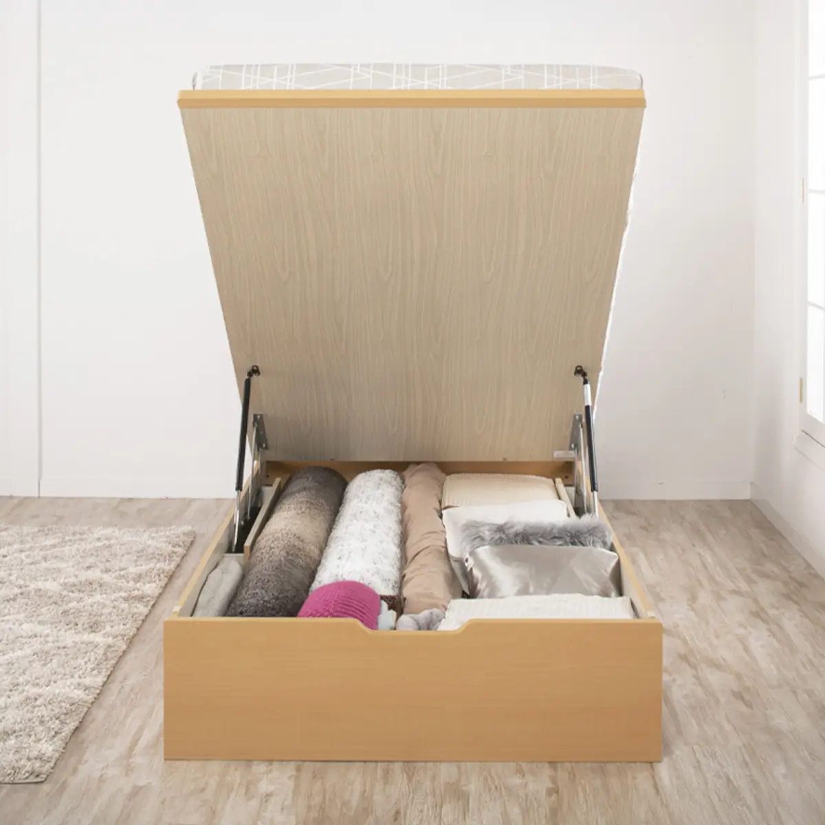 ガス圧式ベッド　縦開き 画像3